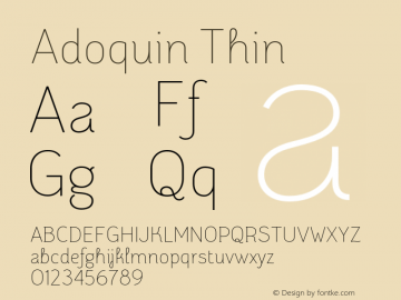 Adoquin Thin Version 1.1图片样张