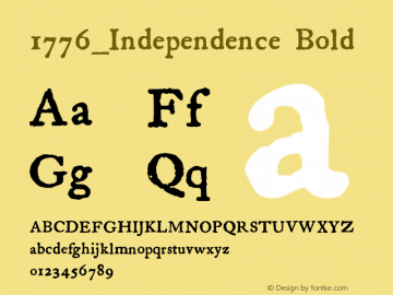 1776IndependenceBold Version 1.2图片样张