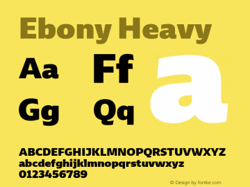 Ebony Heavy Version 2.000;hotconv 1.0.109;makeotfexe 2.5.65596图片样张