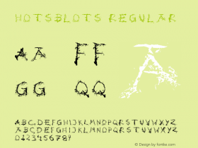 HotsBlots Regular 1.0 Font Sample