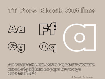 TT Fors Black Outline Version 1.000.13102021图片样张