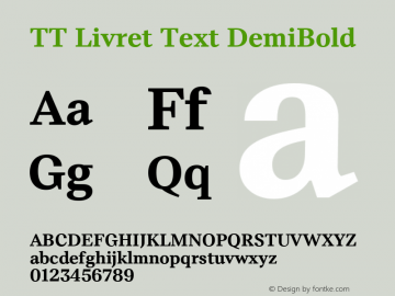 TT Livret Text DemiBold Version 1.000.30032022图片样张