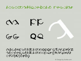 LogomatiqueBold Regular 1.0 2002-12-12 Font Sample