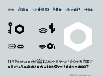 VV The Ruby Duo Icons One Version 1.000;hotconv 1.0.109;makeotfexe 2.5.65596图片样张