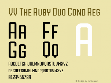 VV The Ruby Duo Cond Reg Version 1.000图片样张