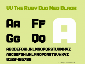 VV The Ruby Duo Med Black Version 1.000图片样张