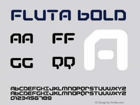 Fluta Bold Version 1.000图片样张