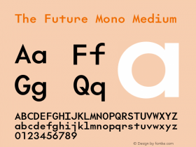 The Future Mono Medium Version 2.002图片样张