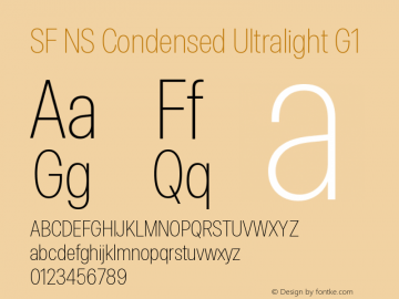 SF NS Condensed Ultralight G1 Version 17.0d11e1; 2021-08-02 | vf-rip图片样张