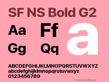 SF NS Bold G2 Version 17.0d11e1; 2021-08-02 | vf-rip图片样张