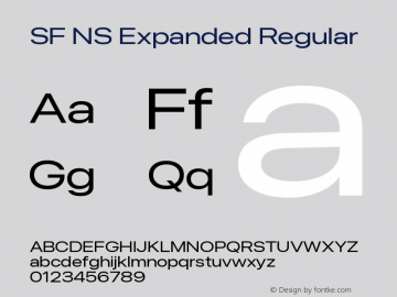 SF NS Expanded Regular Version 17.0d11e1; 2021-08-02 | vf-rip图片样张