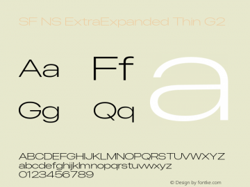 SF NS ExtraExpanded Thin G2 Version 17.0d11e1; 2021-08-02 | vf-rip图片样张