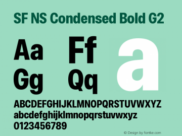 SF NS Condensed Bold G2 Version 17.0d11e1; 2021-08-02 | vf-rip图片样张