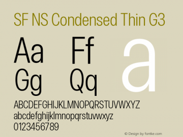 SF NS Condensed Thin G3 Version 17.0d11e1; 2021-08-02 | vf-rip图片样张