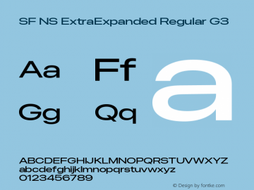 SF NS ExtraExpanded Regular G3 Version 17.0d11e1; 2021-08-02 | vf-rip图片样张