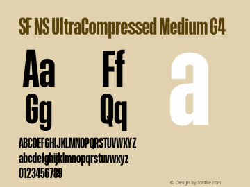 SF NS UltraCompressed Medium G4 Version 17.0d11e1; 2021-08-02 | vf-rip图片样张