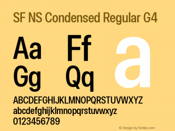 SF NS Condensed Regular G4 Version 17.0d11e1; 2021-08-02 | vf-rip图片样张
