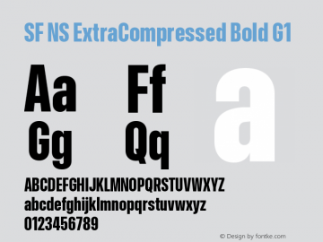 SF NS ExtraCompressed Bold G1 Version 17.0d11e1; 2021-08-02 | vf-rip图片样张