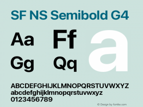 SF NS Semibold G4 Version 17.0d11e1; 2021-08-02 | vf-rip图片样张