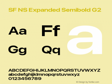 SF NS Expanded Semibold G2 Version 17.0d11e1; 2021-08-02 | vf-rip图片样张