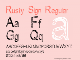 Rusty Sign Regular 1图片样张