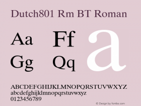 Dutch801 Rm BT Roman Version 1.01 emb4-OT图片样张