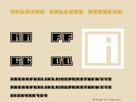 Salmiak College Regular 001.000 Font Sample