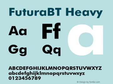 FuturaBT Heavy Version 3.10, build 19, s3图片样张