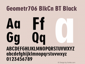 Geometr706 BlkCn BT Black Version 1.01 emb4-OT图片样张