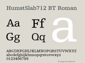 HumstSlab712 BT Roman Version 1.01 emb4-OT图片样张