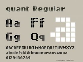 quant Regular Macromedia Fontographer 4.1.4 11.07.2001图片样张