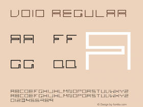 Void Regular 2001-03-29 | freeware Font Sample