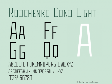 Rodchenko Cond Light Version 2.000图片样张