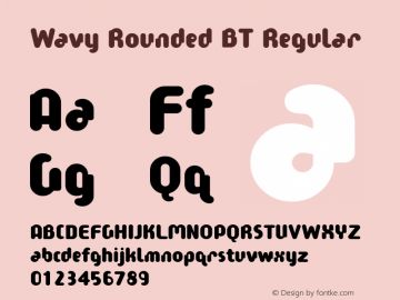 Wavy Rounded BT Version 1.00图片样张