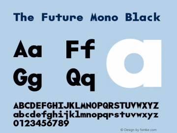 The Future Mono Black Version 2.002图片样张