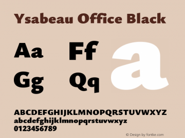 Ysabeau Office Black Version 1.002图片样张