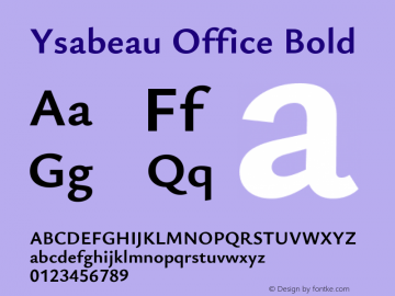 Ysabeau Office Bold Version 1.002图片样张