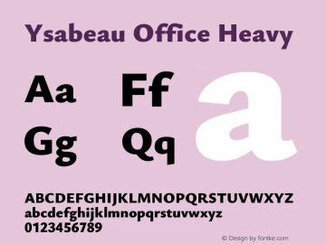 Ysabeau Office Heavy Version 1.002图片样张