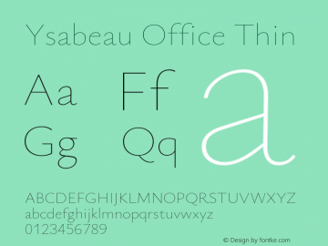 Ysabeau Office Thin Version 1.002图片样张