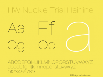 HWNuckleTrial-Hairline Version 1.032图片样张