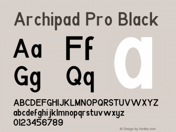 ArchipadPro-Black Version 1.000图片样张
