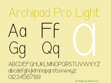 ArchipadPro-Light Version 1.000图片样张