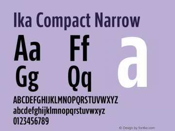 Ika Compact Narrow Version 1.001 | wf-rip DC20200625图片样张