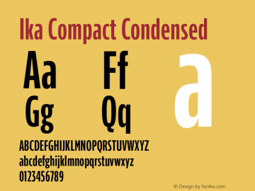 Ika Compact Condensed Version 1.001 | wf-rip DC20200625图片样张