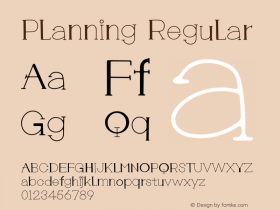 Planning Version 1.002;Fontself Maker 3.5.4图片样张