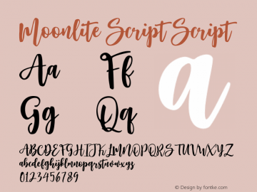 Moonlite Script Version 001.000图片样张