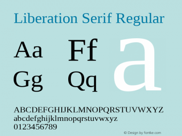 Liberation Serif Version 1.07.4图片样张