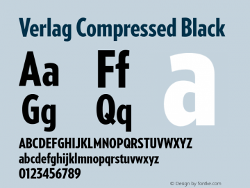 Verlag Compressed Black Version 1.214图片样张