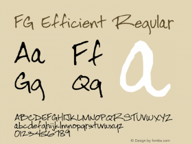 FG Efficient Regular 2001; 1.0, initial release图片样张