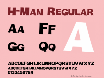H-Man Regular Version 001.000图片样张